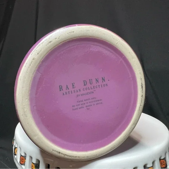 Rae Dunn Halloween 2024 Purple Luster Beware Canister & Ghost Measuring Cups - Picture 10 of 15